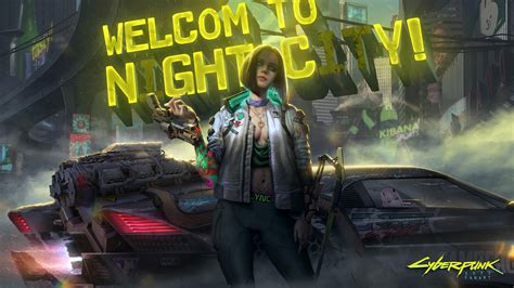 Neon Welcome To Night City Cyberpunk 2077 Wallpaper, HD Games 4K ...