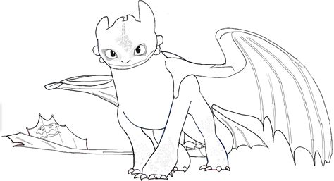 Toothless Dragon Coloring Pages