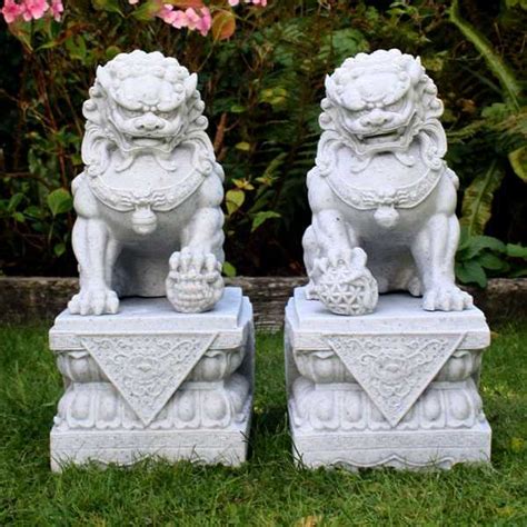 Chinese Foo Dog Front Building Outdoor Guardian Lion Statue for Sale ...