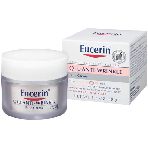 Eucerin Q10 Anti-Wrinkle Face Cream for Sensitive Skin, 1.7 Oz Jar ...