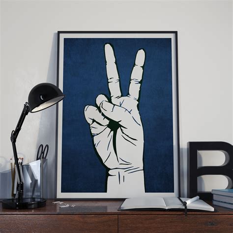 Peace Sign Wall Art Street Art Poster Peace Sign Print - Etsy UK