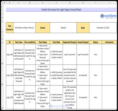 How to Create Test Cases for a Registration Form in Excel - 3 Steps