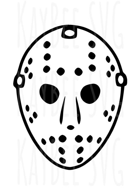 Jason Halloween Mask, Halloween Masks, Jason Mask, Mask Drawing, Hockey ...