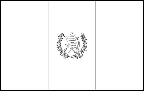 Guatemala Flag Colouring Page – Flags Web