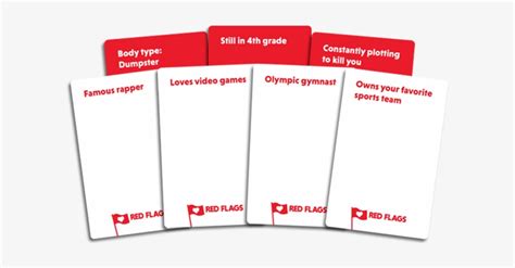 Red Flags Card Game Examples - 630x350 PNG Download - PNGkit