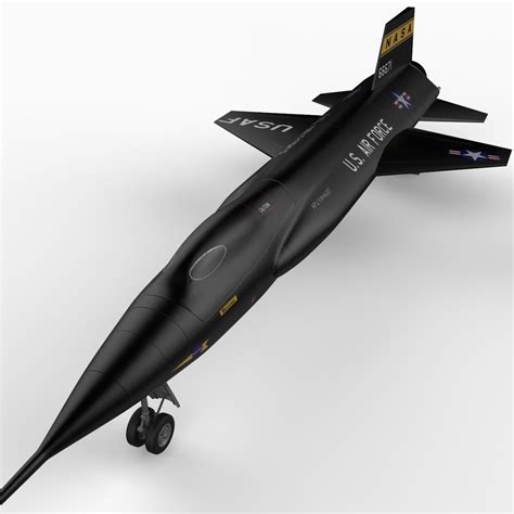 X15 Rocket Plane 3D Model .obj .3ds .c4d .lwo .lw .lws .ma .mb .hrc ...