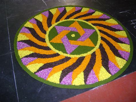 Flower Rangoli Designs - Pookalam | Flower Rangoli for Onam and Diwali