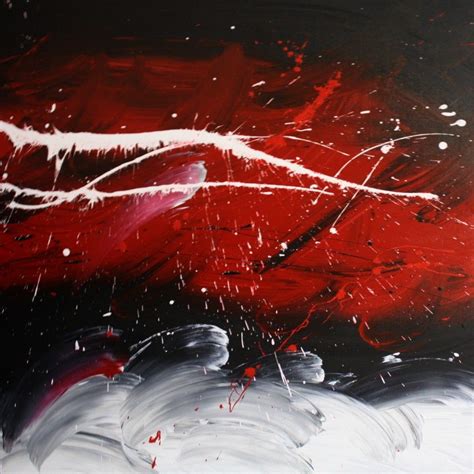 Abstract Art Black And White Red High Quality - http://www.wallente.com ...