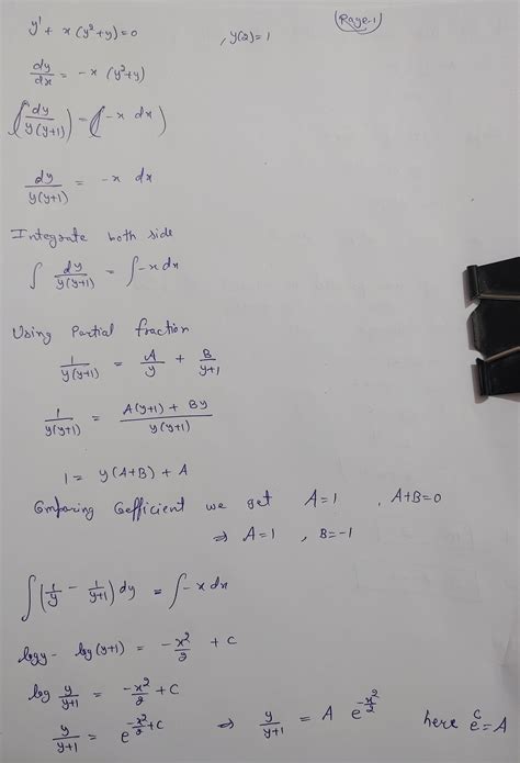 [Solved] This is a first order differential equation with conditions ...