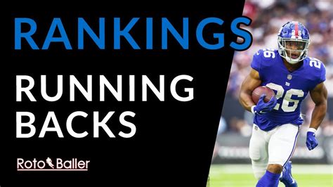 Top Fantasy Football Running Back Rankings - YouTube