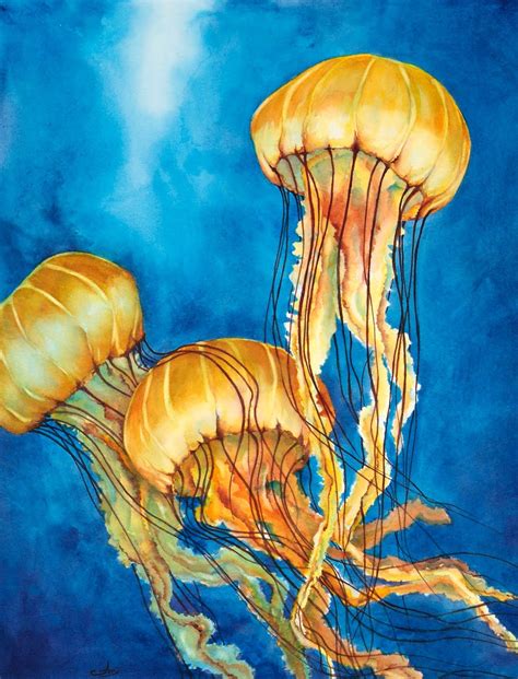 Watercolor Artist: July 2010 | Jellyfish painting, Watercolor jellyfish ...