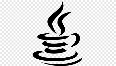 Java Computer Icons, java logo, leaf, black And White png | PNGEgg