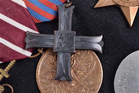 WW2 Polish Cross of Merit and Monte Cassino Medal Group of Eight ...