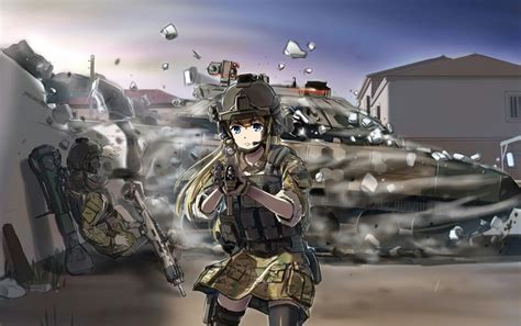 Pin by Jonaster Irias Reyes on Military Anime Girls | Anime military ...