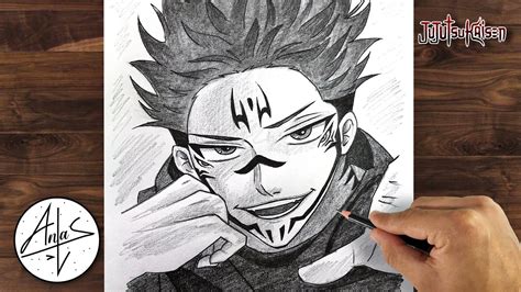 How To Draw SUKUNA | Jujutsu Kaisen Drawing step by step - YouTube