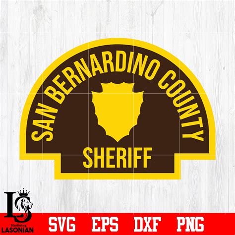 San Bernardino County Sheriff Badge svg eps dxf png file – lasoniansvg