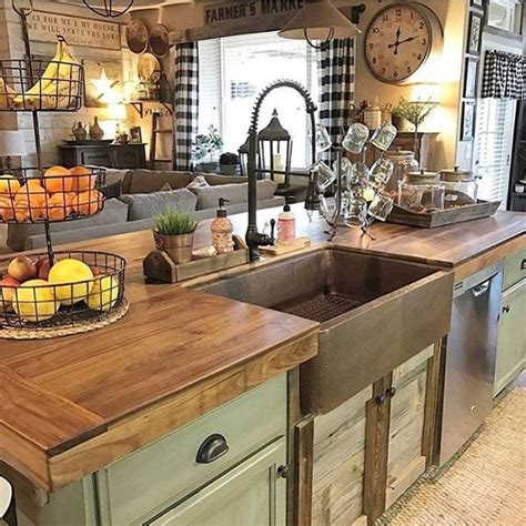 30+ Best Modern Farmhouse Kitchen Decoration Ideas in 2024 | Rustic ...