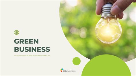 Green Business animated Presentation Templates