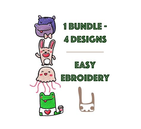 Funny Embroidery Designs Bundle Set of Four Machine - Etsy