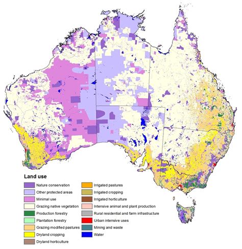 Australian Land Use - Few people. Lots of space. | Australia map ...