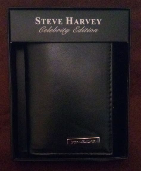 STEVE HARVEY CELEBRITY EDITION MEN'S WALLET - BLACK TRI-FOLD