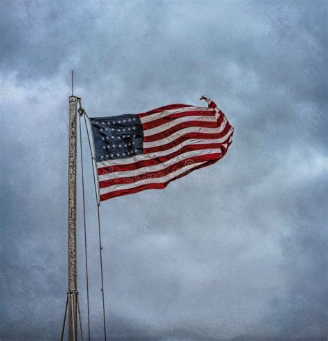 Garrison Flag at the Fort Smith National Historic Site Stock Image ...