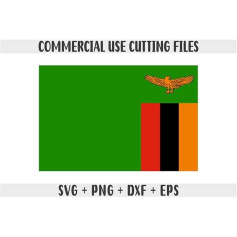 Zambia flag SVG Original colors, Zambia Flag Png, Commercial - Inspire ...