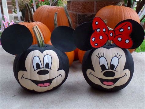 Mickey Pumpkin, painting pumpkins, halloween, Minnie Mouse #mickeymouse ...