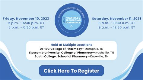 2023 TPA Pharmacy Technician Conference - Tennessee Pharmacists Association