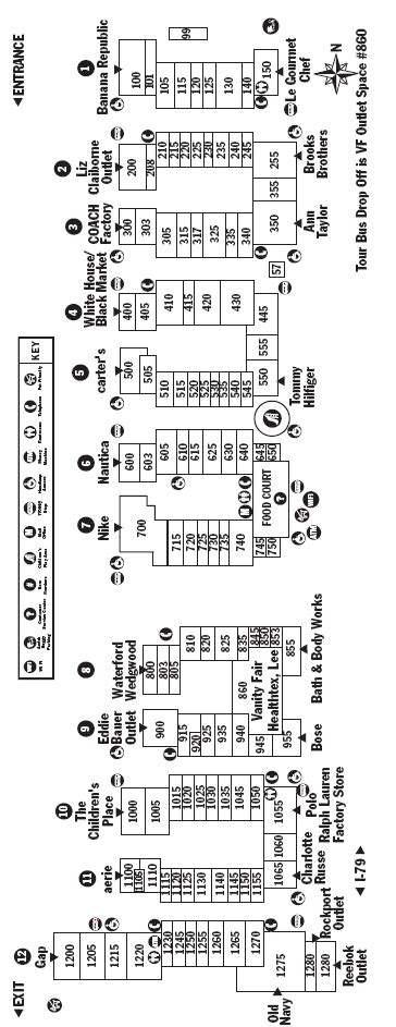 Grove City Premium Outlets Map – Map Of The World