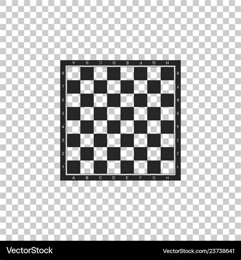 Chess board icon on transparent background Vector Image