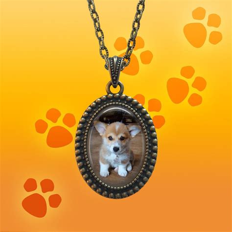 Pet Portrait Necklace Pet Picture Pendant Personalized - Etsy