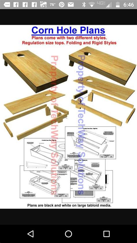 Cornhole plans | Cornhole, Corn hole game, Corn hole plans