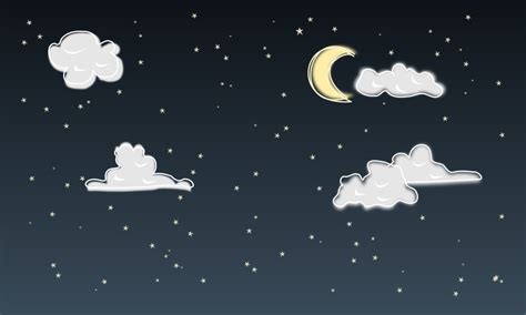 OnlineLabels Clip Art - Night sky