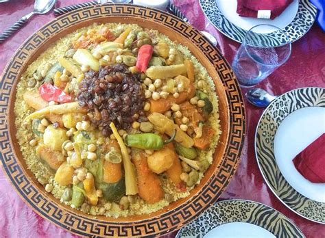 Moroccan Couscous with Seven Vegetables - Couscous Bidaoui - Taste of Maroc