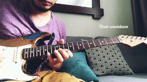 Final countdown guitar solo cover. - YouTube