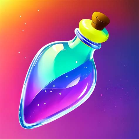 Premium AI Image | Colorful bottle model for game ideas