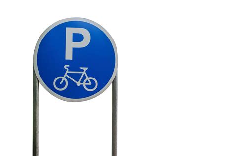 Isolated bicycle parking signs 6866066 Stock Photo at Vecteezy