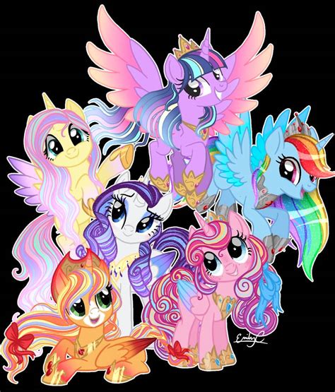 The Mane Six as alicorns. by EmilyChristman on DeviantArt