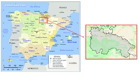 Spain Administrative map. Logroño is located in the north of the ...