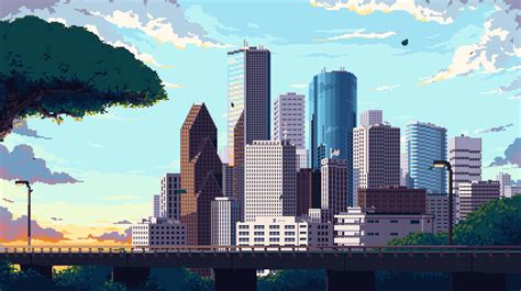 Pixel City Wallpapers - Top Free Pixel City Backgrounds - WallpaperAccess