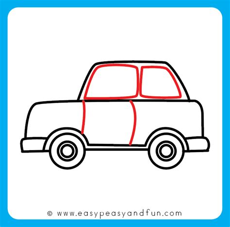 How to Draw a Car - Step by Step Drawing Tutorial - Easy Peasy and Fun