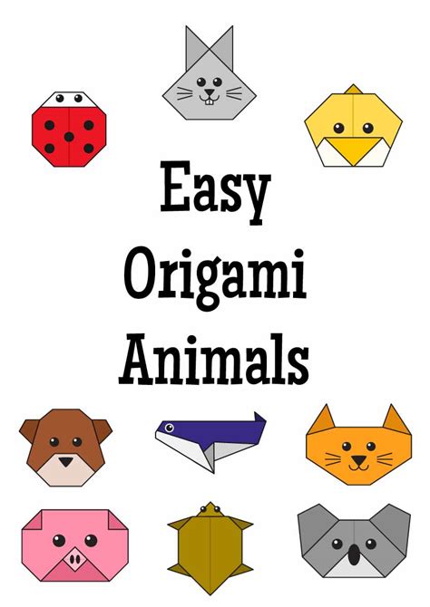 9 Easy origami animals (PDF) - ESL Vault