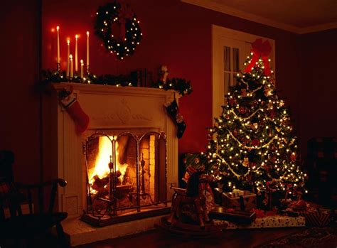 christmas, Fireplace, Fire, Holiday, Festive, Decorations Wallpapers HD ...