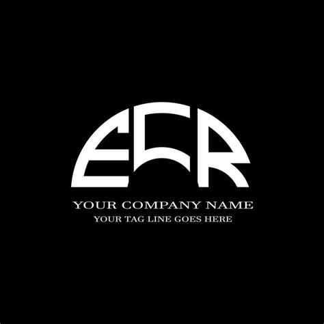 ECR letter logo creative design with vector graphic 7887391 Vector Art ...