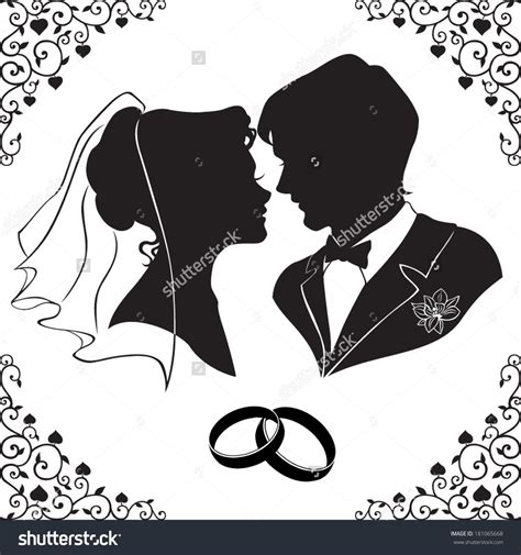 The Perfect Bride And Groom Silhouette Svg For Your Wedding ...