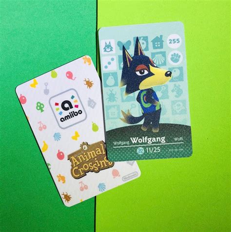 Wolfgang amiibo card. Animal Crossing NFC amiibo card . | Etsy