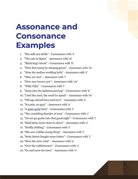 Assonance and Consonance - 100+ Examples, How to Use, Tips