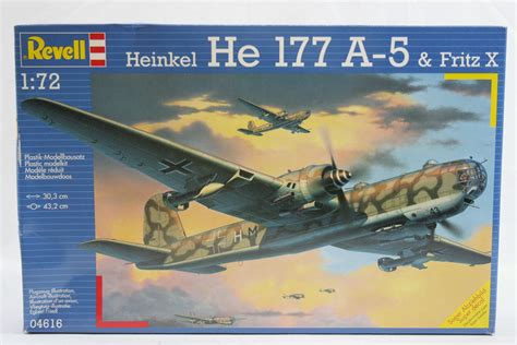 Revell 1/72 Heinkel He 177 A-5 & Fritz X 04616 Aircraft Model Kit | eBay