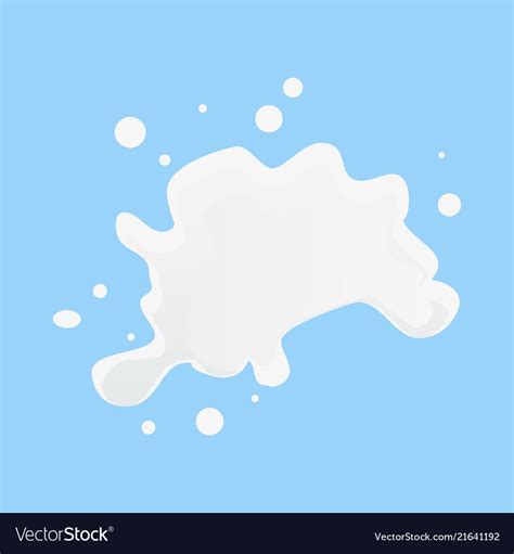 3d milk splash and pouring Royalty Free Vector Image